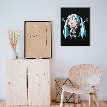 初音ミク イラスト A4サイズ 木製フレーム 初音ミク イラスト A4サイズ 木製フレーム